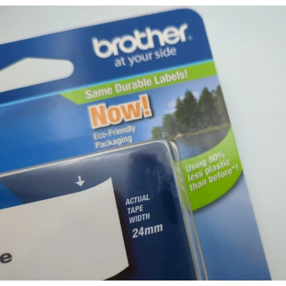 Brother‎ TZe-251 Laminated Tape Black Print On White Tape 1